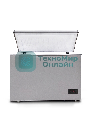 Морозильный ларь Бирюса Б-M240KDN металлик с глухой крышкой