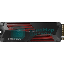 Накопитель SSD Samsung 990 PRO, 1000Gb, PCIe 4.0 x4, M.2 2280, NVMe, R/W 7450/6900, с радиатором