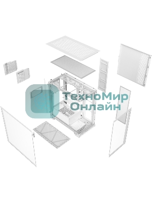 Компьютерный корпус XPG INVADER X белый (INVADERXMTWOF-WHCWW) Mid-Tower, Micro-ATX, Mini-ITX, Standard-ATX, USB 3.2 Gen2 Type-A, USB 3.2 Gen2 Type-C