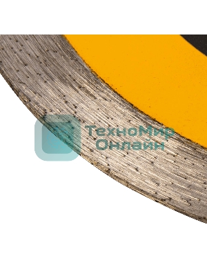 Диск алмазный отрезной Denzel 115 х 22,2 мм, сплошной, супертонкий, горячий пресс, мокрое резание