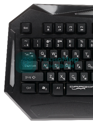 Комплект клавиатура+мышь Qumo Spirit of Wisdom проводной, USB, 2400 DPI, чёрный