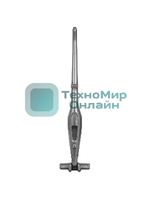 Пылесос вертикальный BQ VCA0401H серый/красный, питание от аккумулятора, 40 Вт, уборка сухая, пылесборник 0.6 л, работа от АКБ max 45 мин