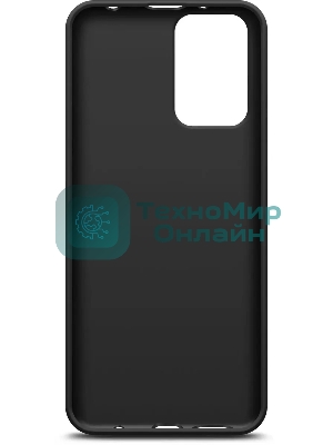 Чехол (клип-кейс) BORASCO Silicone Case, для Xiaomi Redmi 10, черный (матовый)