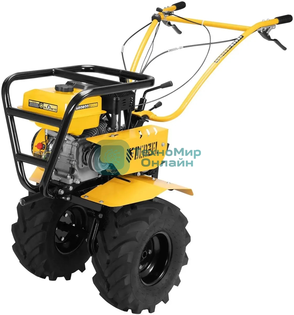 Мотоблок Denzel DPT-470S-PRO, 7 л.с., ремен.сцеп, фрез 3х4, ШОМ, передачи 4В/2Н