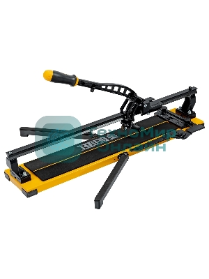 Плиткорез рельсовый Denzel 600х16мм, каретка на подш., стальная станина, усил. рукоятка-пенал