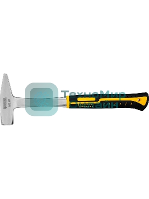 Молоток слесарный Denzel 600 г цельнометаллический, двухкомпонентная рукоятка