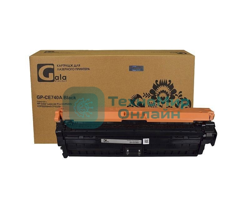 Картридж лазерный GalaPrint GP-CE740A черный (7000 стр) для HP Color LaserJet Pro CP5225