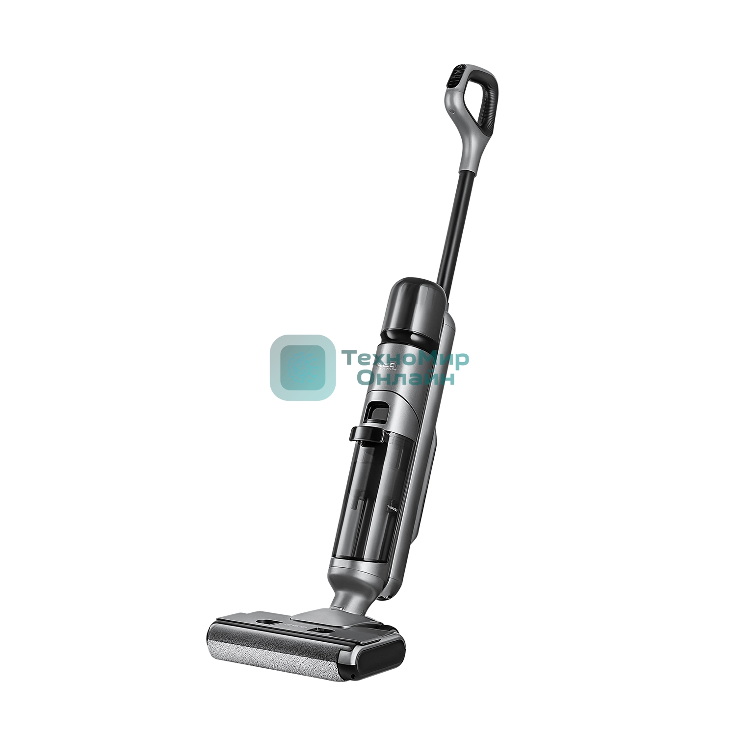 Пылесос вертикальный моющий Red Solution W3450 серый, питание от аккумулятора, 72 Вт, уборка влажная/сухая, пылесборник 0.6 л