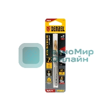 Сверло спиральное по металлу Denzel 7,0 x 109мм, Р6М5, Golden Tip
