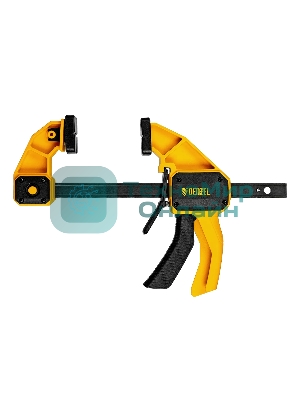 Струбцина Denzel F-образная, быстрозажимная, 150 х 80 мм, усиленный нейлоновый корпус