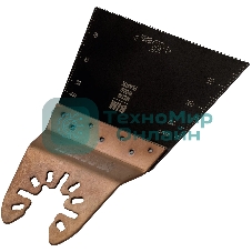 Насадка для МФИ Denzel режущая прямая, BiM, по металлу и дереву, 65 x 1,2 мм, мелкий зуб