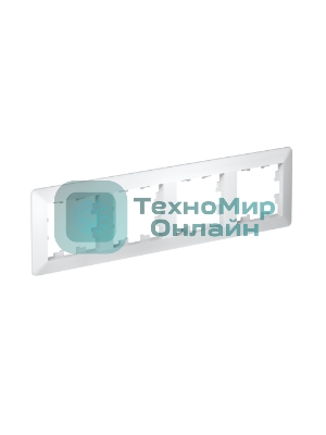 Рамка 4-м AtlasDesign Air бел./дым. бел. SE ATN220104