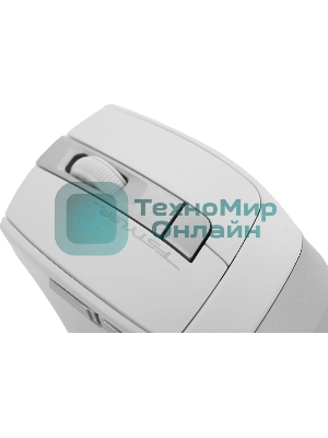 Мышь беспроводная A4Tech Fstyler FG35 серебристый/белый, 2000 dpi, радиоканал, USB, кнопки - 6