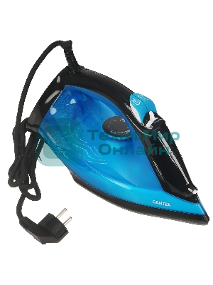 Утюг Centek CT-3301 синий, 2800 Вт, 60 г/мин, 195 г/мин, 600 мл