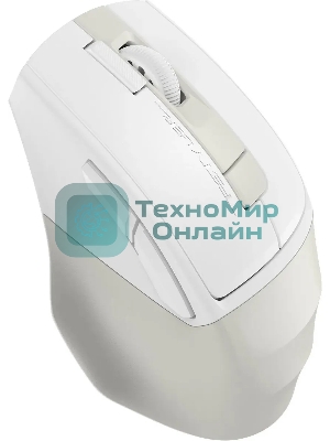 Мышь беспроводная A4Tech Fstyler FG45CS Air бежевый оптическая (2000dpi) silent беспроводная USB для ноутбука (7but)