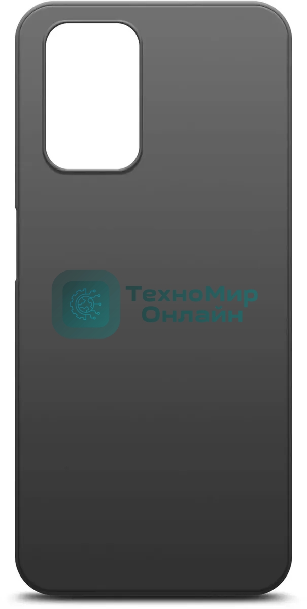 Чехол (клип-кейс) BORASCO Silicone Case, для Xiaomi Redmi 10, черный (матовый)