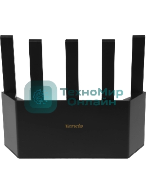 Двухдиапазонный Wi-Fi 6 роутер Tenda TX2L Pro AX1500, до 300 Мбит/с на 2,4 ГГц + до 1201 Мбит/с на 5 ГГц, LAN 3x1Gbит/с