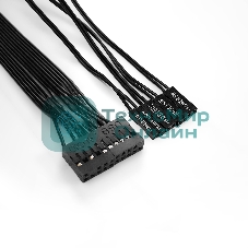 Компьютерный корпус Miditower ExeGate UN-605B Black, ATX, (UN500, 120мм), 2*USB, Audio, замок блокировки кнопки питания