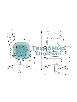 Кресло Бюрократ CH-820MSG-F 38-402 бежевый, ткань