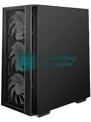 Компьютерный корпус Deepcool MATREXX 55 MESH V4 без БП, боковое окно (закаленное стекло), 3xARGB LED 140мм вентилятора спереди, 1xARGB LED 120мм вентилятор сзади, черный, ATX