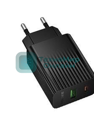 Сетевое зарядное устройство BOROFONE (6941991122750) BAS74A 1USB+1Type-C 3.0A QC3.0 PD 20W черный