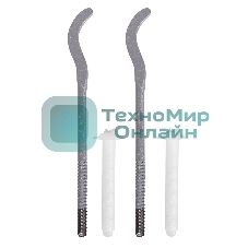 Комплект плоских кронштейнов Royal Thermo с дюбелями 7,2х170мм, серебристые