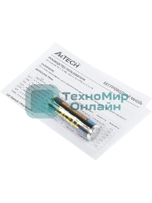 Мышь беспроводная A4Tech Fstyler FG10S черный/оранжевый, 2000 dpi, радиоканал, USB, кнопки - 4