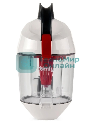 Пылесос Domfy DSC-VC505 белый/красный, 350/2000 Вт, уборка сухая, пылесборник контейнер 2.5 л