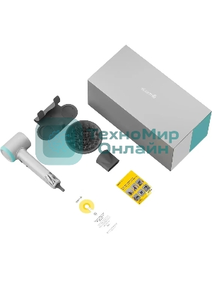 Фен Deerma DEM-CF51W серый, 1400 Вт, компактный, ионизация