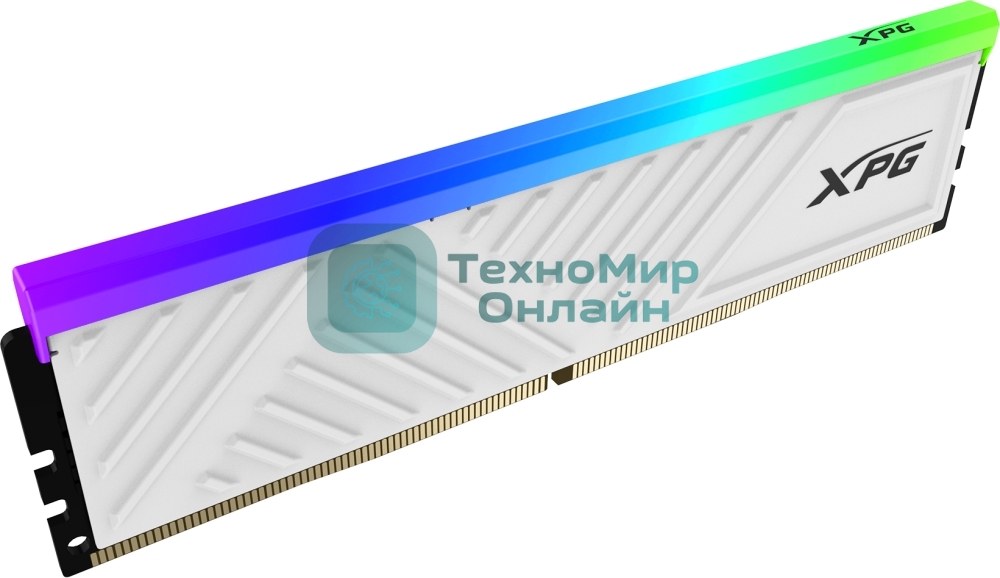 Оперативная память XPG Spectrix D35G RGB, DDR4, 8GB (1x8GB), 3200MHz, CL16, DIMM, с радиатором, белый, RGB