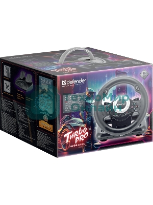 Игровой руль Defender TURBO PRO PC/PS3/PS4/XBOX