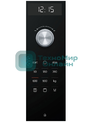 Встраиваемая микроволновая печь Bosch BEL554MS0 нержавеющая сталь/черный, 25 л, 900 Вт, переключатели - поворотный механизм/сенсор