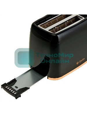 Тостер DELTA DL-6901 черный, 650 Вт