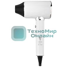 Фен LEONORD LE-1225 белый/серебристый, 2000 Вт, ионизация