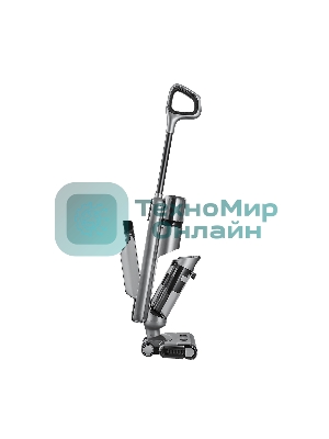 Пылесос вертикальный моющий Red Solution W3450 серый, питание от аккумулятора, 72 Вт, уборка влажная/сухая, пылесборник 0.6 л