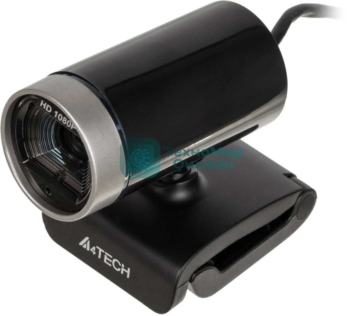 Веб-камера A4Tech PK-910H 1920x1080, 30 кадр/с, USB Type-A, микрофон (шумоподавление), универсальное крепление