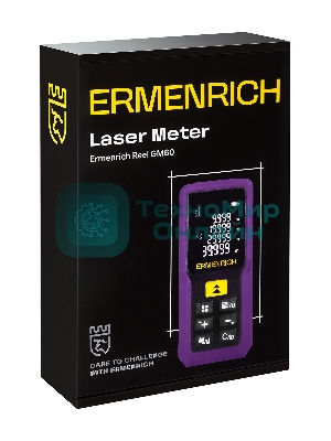 Лазерная рулетка ERMENRICH Reel PRO GM60, фиолетовый