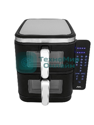 Аэрогриль JVC JK-MB105 черный, 3400 Вт, 12 л, сенсор, 10 программ