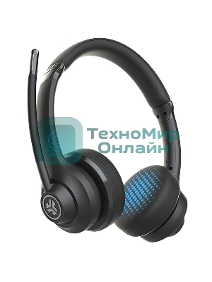 Гарнитура JLab Work Wireless Headset Gen 2 чёрный, беспроводная, Bluetooth/USB-C, до 45 ч, микрофон с шумоподавлением