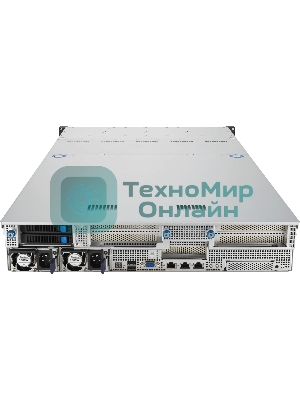 Серверная платформа ASUS RS521A-E12-RS24U, 2U, 1 x SP5 LGA 6096 360W, 24 x DDR5 6400/4800*, 24x 3.5'' NVMe hsb + 2x 2.5'' SATA, 2x M.2 22110, up to 1 PCIe Gen5 x8 LP + 1 OCP3.0, 2 x 1GbE RJ-45 LAN Intel i350-AM2, 1+1 2000W