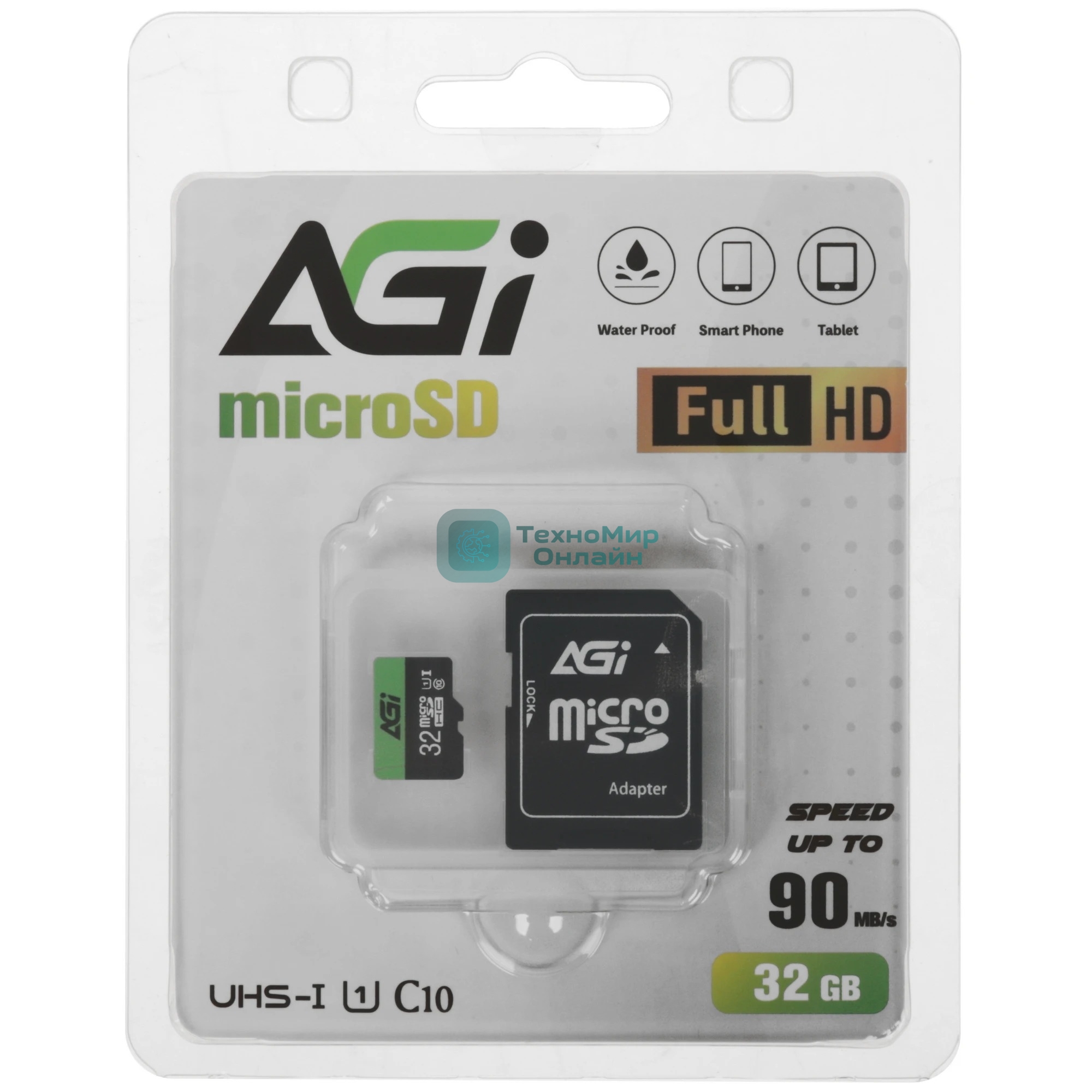 Флеш карта/AGI/Choice TF138 AGI032GU1TF138-R2/microSDHC/32 ГБ/Class 10, UHS-I U1/80 МБ/с