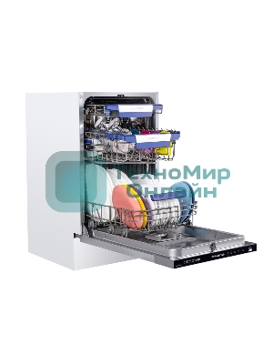 Встраиваемая посудомоечная машина Maunfeld MLP-08PRO, серебристый, 44.8 см, 10 компл., 47 дБ, класс A++