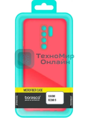 Чехол (клип-кейс) BoraSCO для Xiaomi Redmi 9 красный