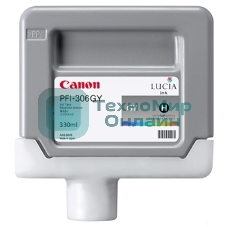 Картридж струйный Canon PFI-306 GY (6666B001) серый (330 мл) для Canon iPF8300S/8400/9400S/9400