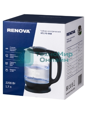 Чайник электрический Renova KT17G-05B