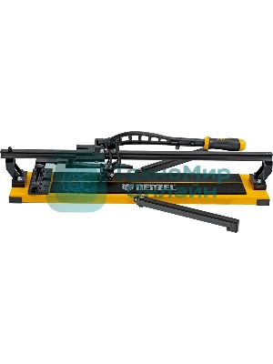 Плиткорез рельсовый Denzel 600х16мм, каретка на подш., стальная станина, усил. рукоятка-пенал