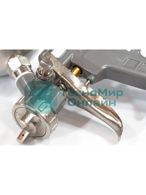 Краскопульт пневматический Matrix краскораспылитель пневмат. с верхним бачком v= 0.6л + сопла