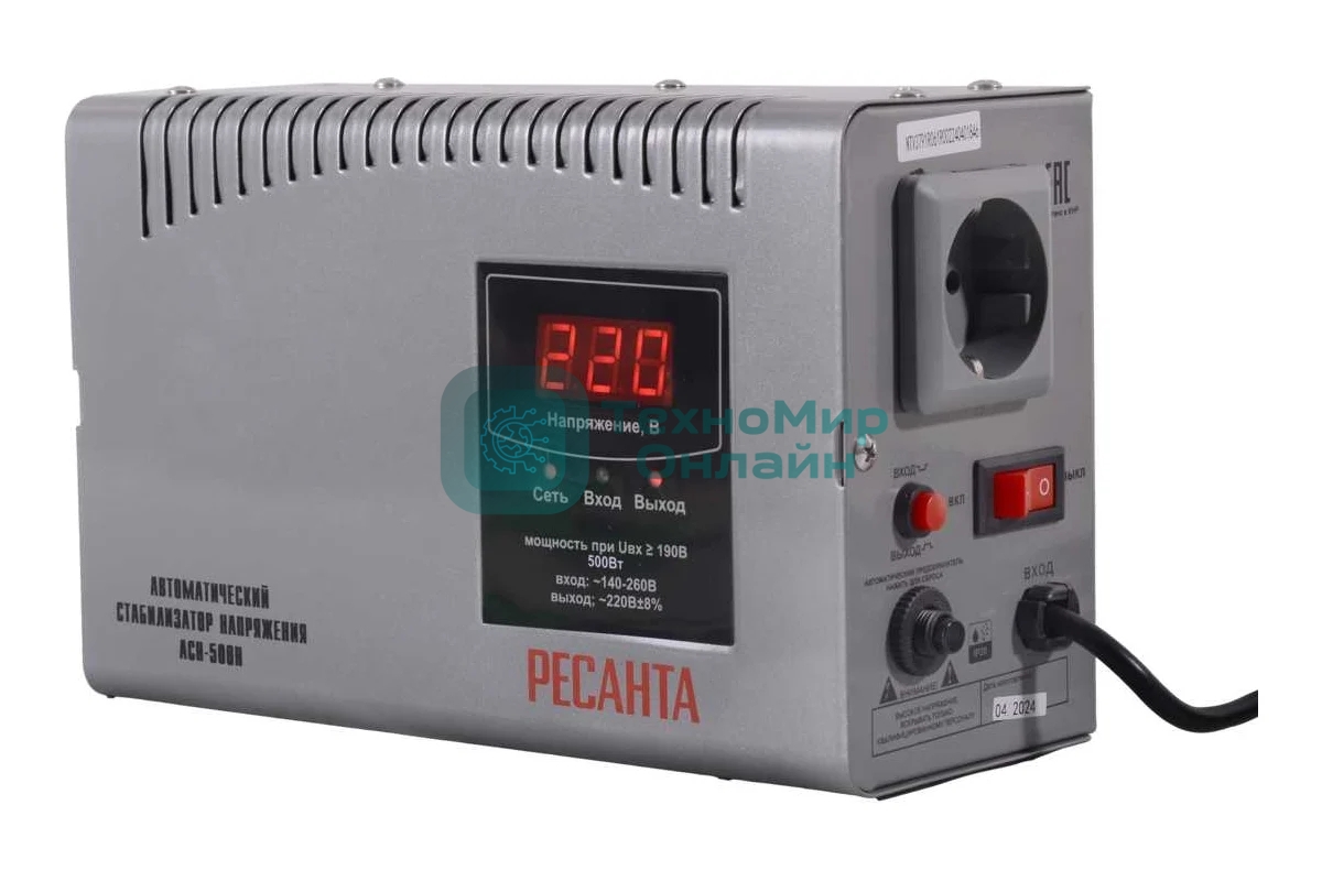 Стабилизатор АСН-500 Н Ресанта