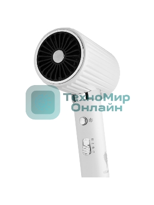 Фен LEONORD LE-1225 белый/серебристый, 2000 Вт, ионизация