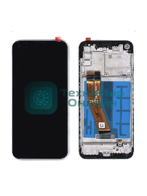 Дисплей (модуль) для Samsung Galaxy A11 SM-A115 в сборе с тачскрином и рамкой (N,G ver.) черный